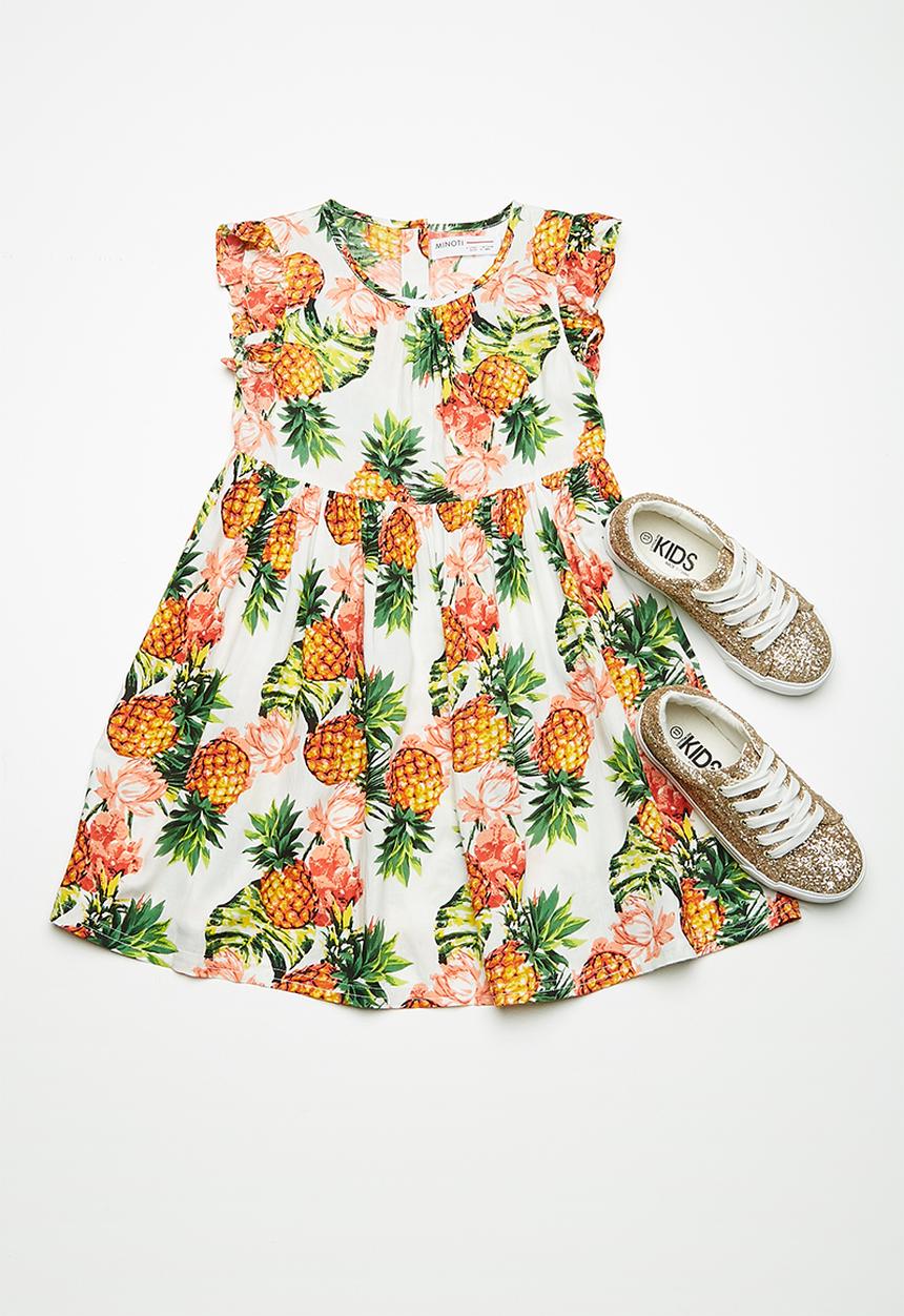 MINOTI - Kids girls AOP dress - multi 