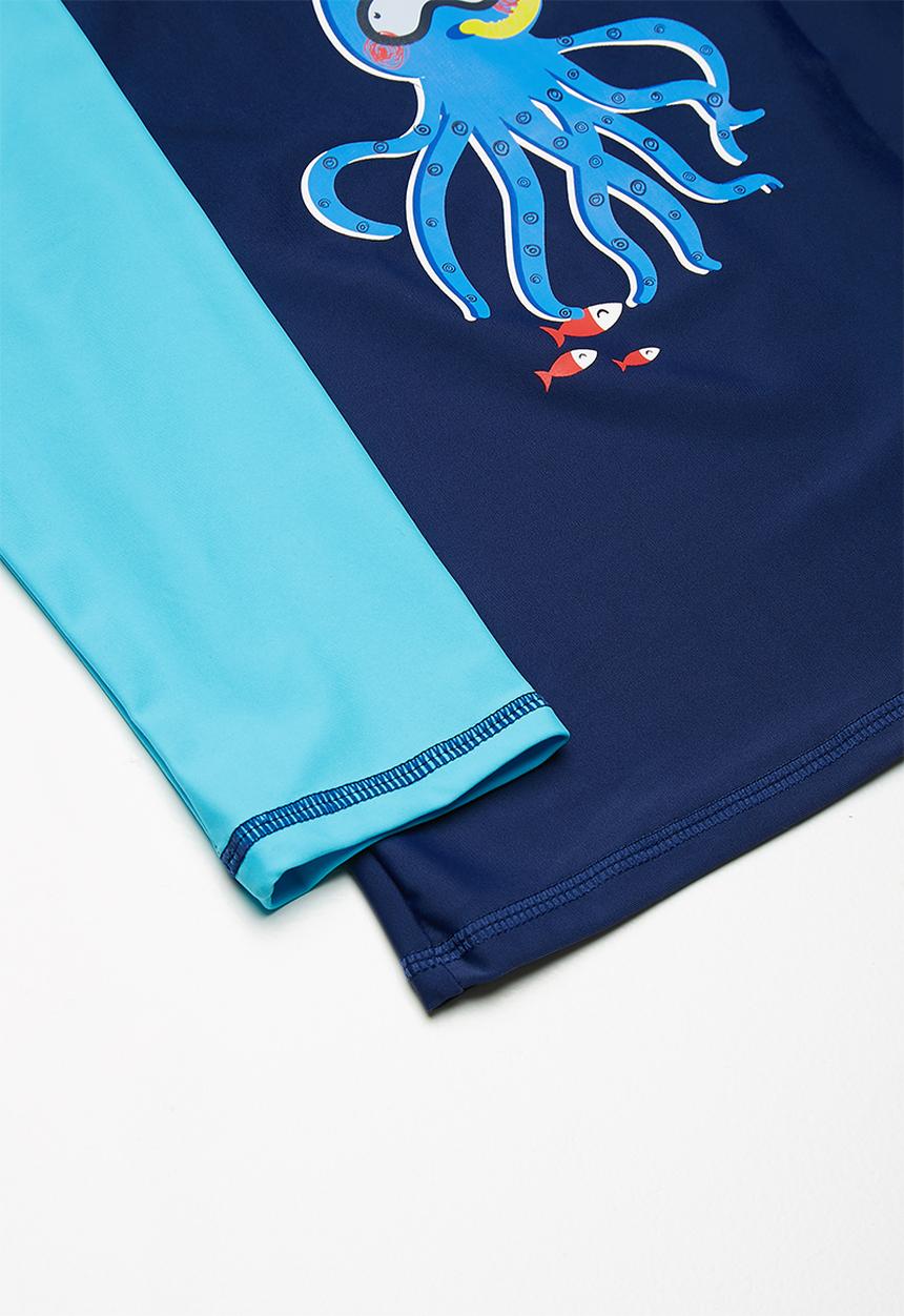 MINOTI - Kids boys octopus rash set - navy 
