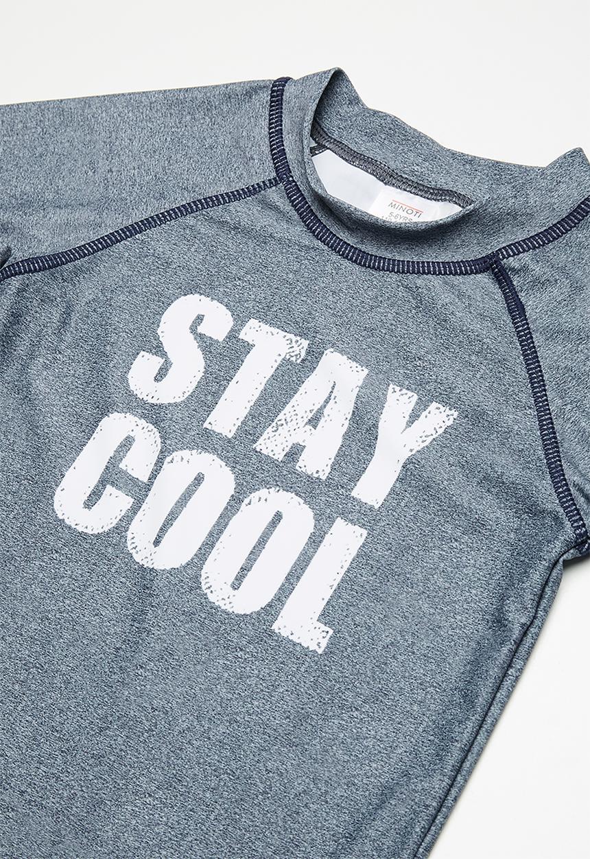 MINOTI - Kids boys stay cool rash set - grey 