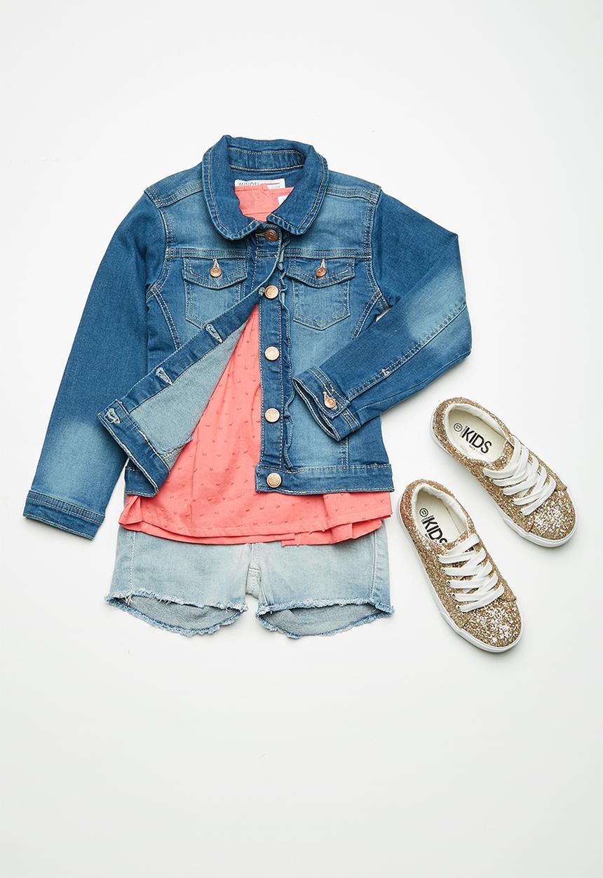 MINOTI - Kids girls denim jacket - blue 