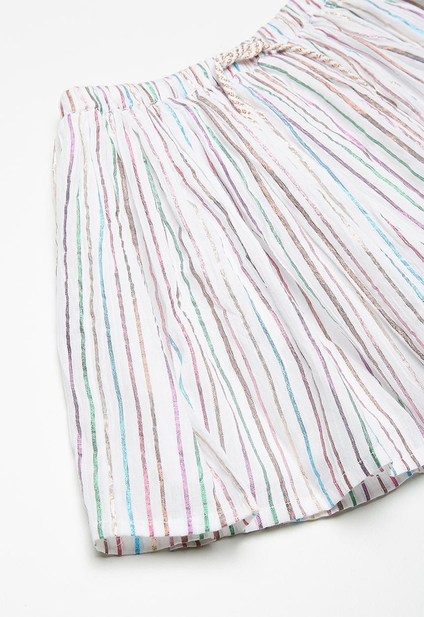 MINOTI - Kids girls candy stripe skirt - multi 
