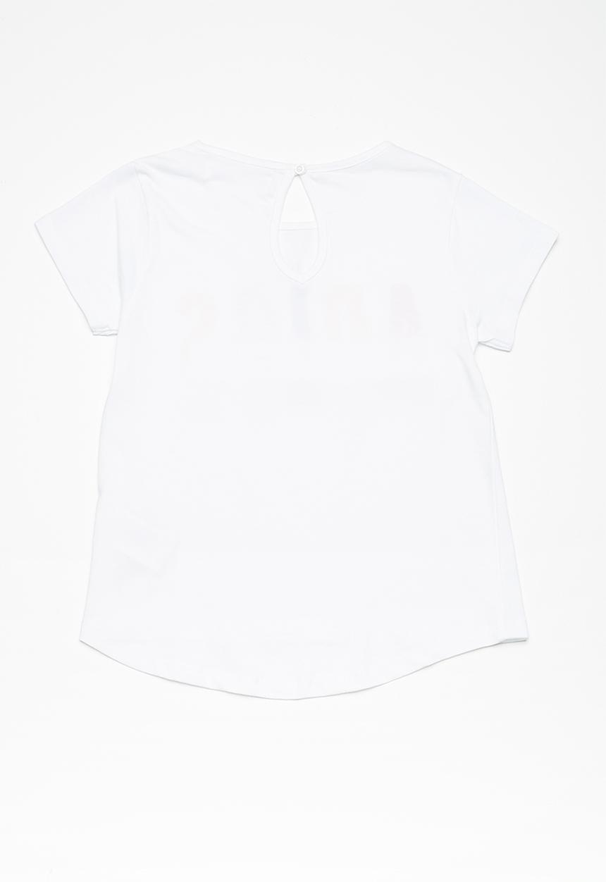 MINOTI - Kids girls adios T-shirt - white 