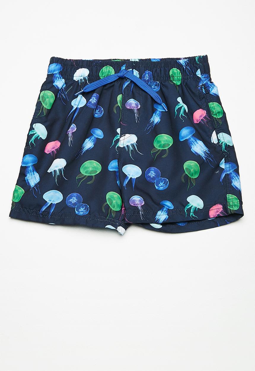 MINOTI - Kids boys AOP jelly fish swim shorts - multi 
