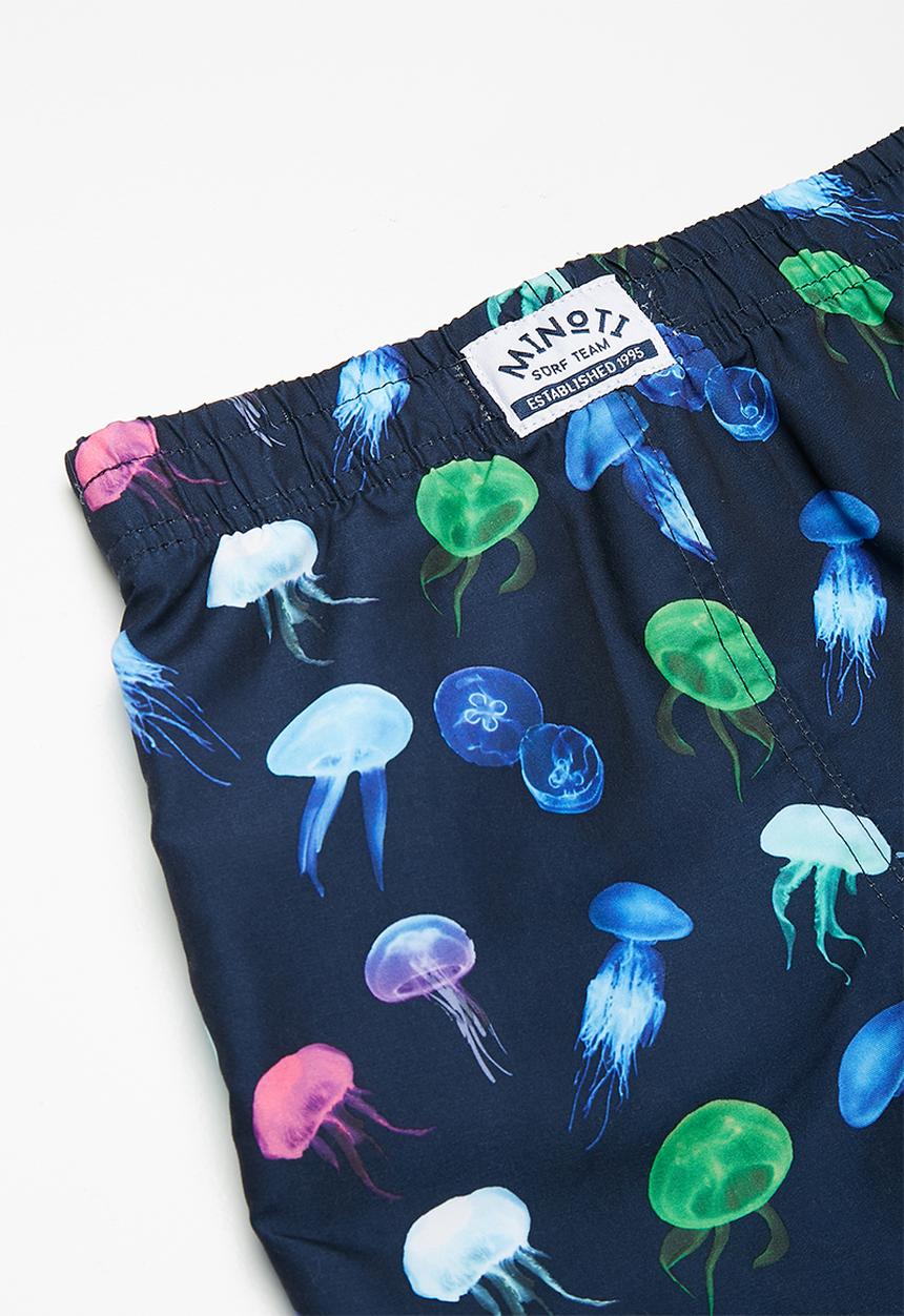 MINOTI - Kids boys AOP jelly fish swim shorts - multi 