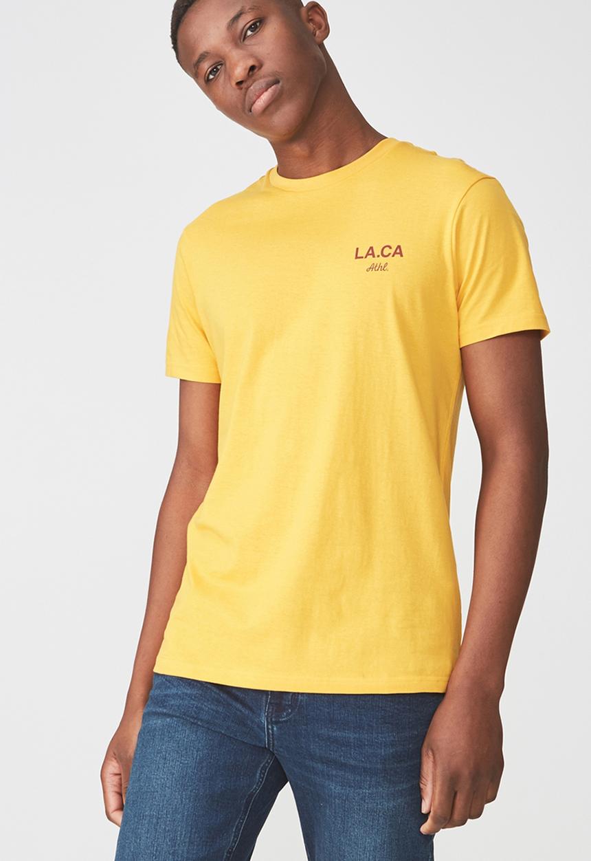 Cotton On - Tbar short sleeve tee - yellow 