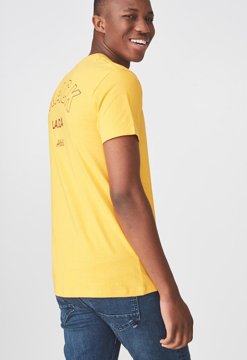 Cotton On - Tbar short sleeve tee - yellow 