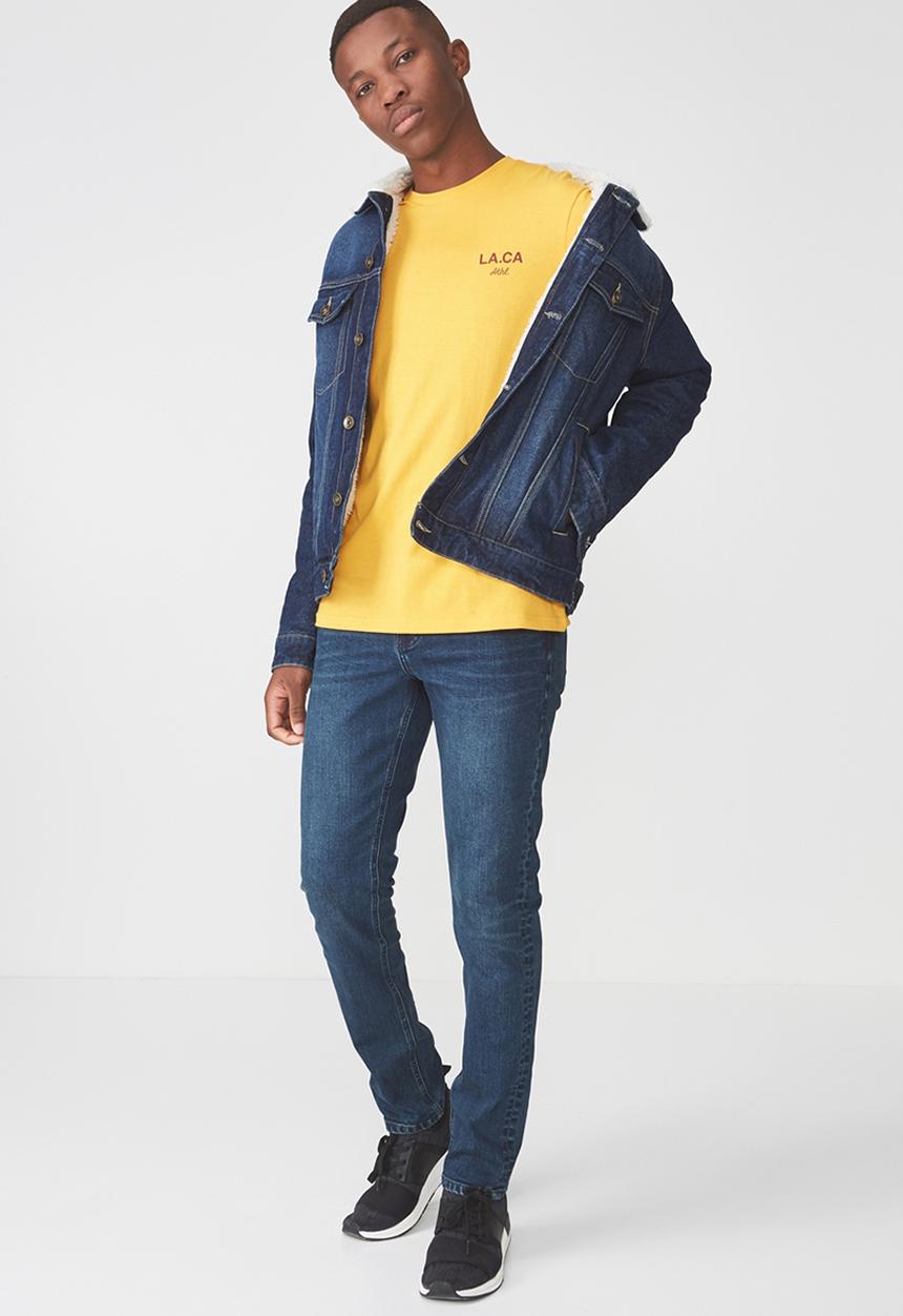 Cotton On - Tbar short sleeve tee - yellow 