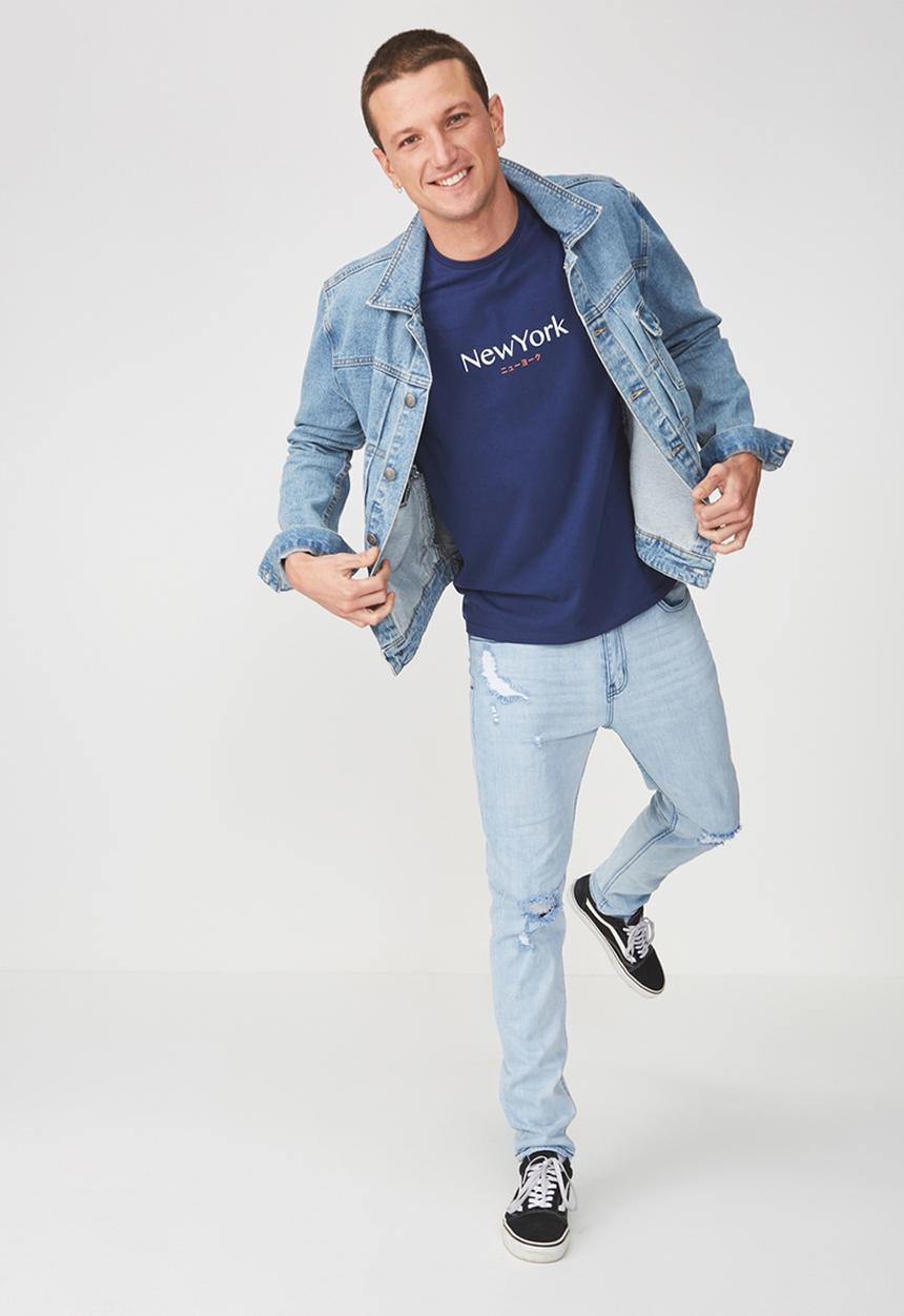 Cotton On - Tbar short sleeve tee - blue