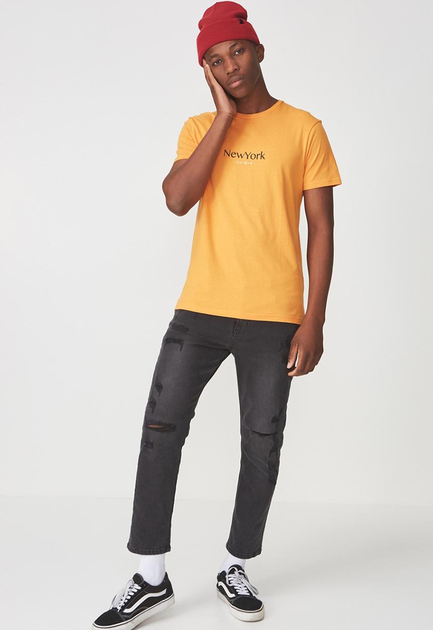 Cotton On - Tbar short sleeve tee - orange 