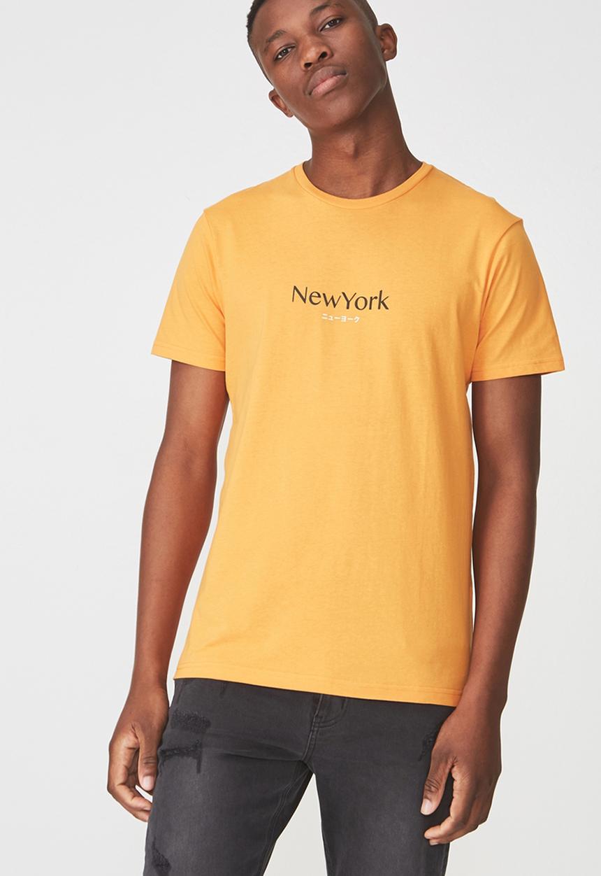 Cotton On - Tbar short sleeve tee - orange 