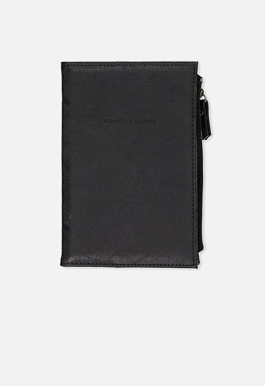 Typo - Travel zip journal - black