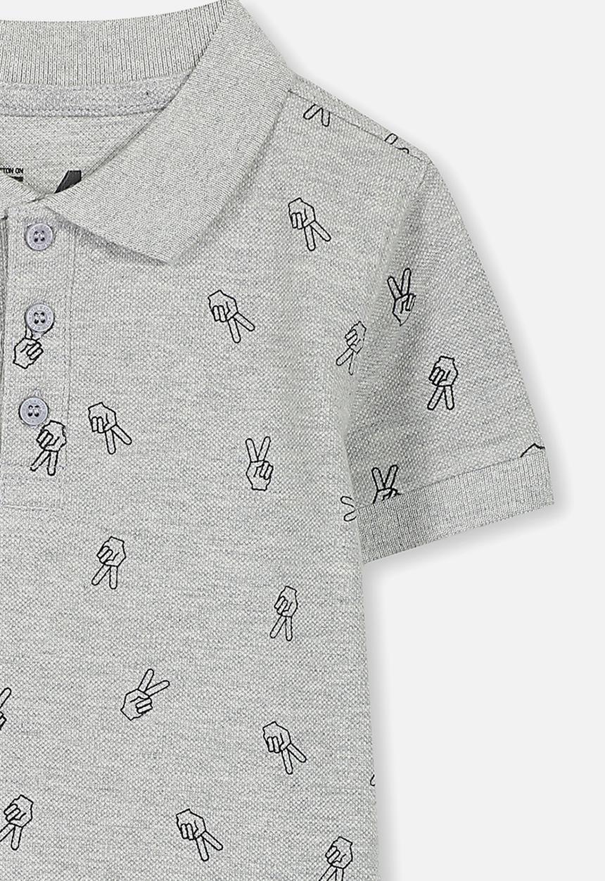Cotton On - Kenny polo tee - grey 