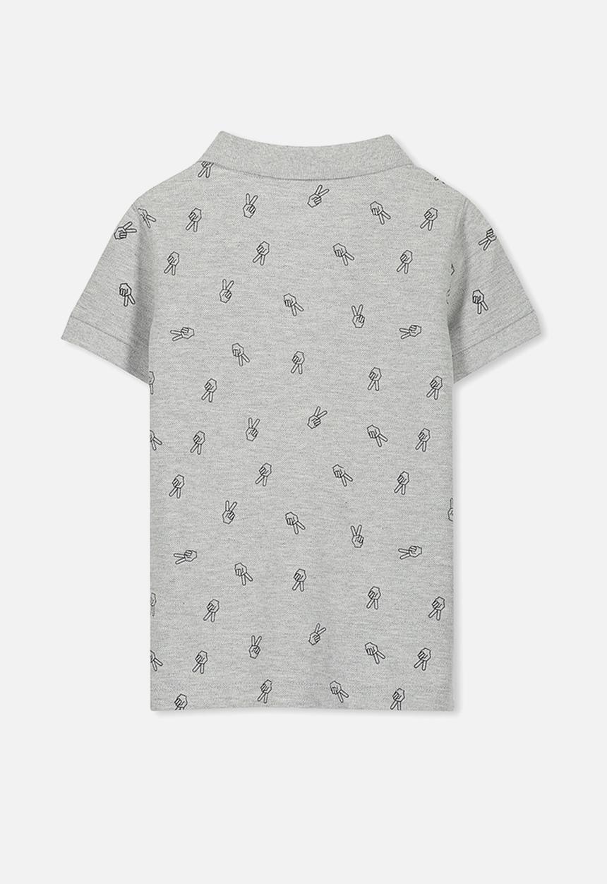 Cotton On - Kenny polo tee - grey 