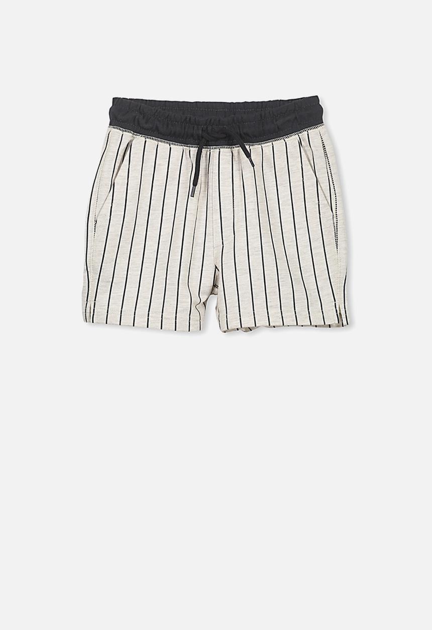 Cotton On - Henry slouch shorts - grey & black 