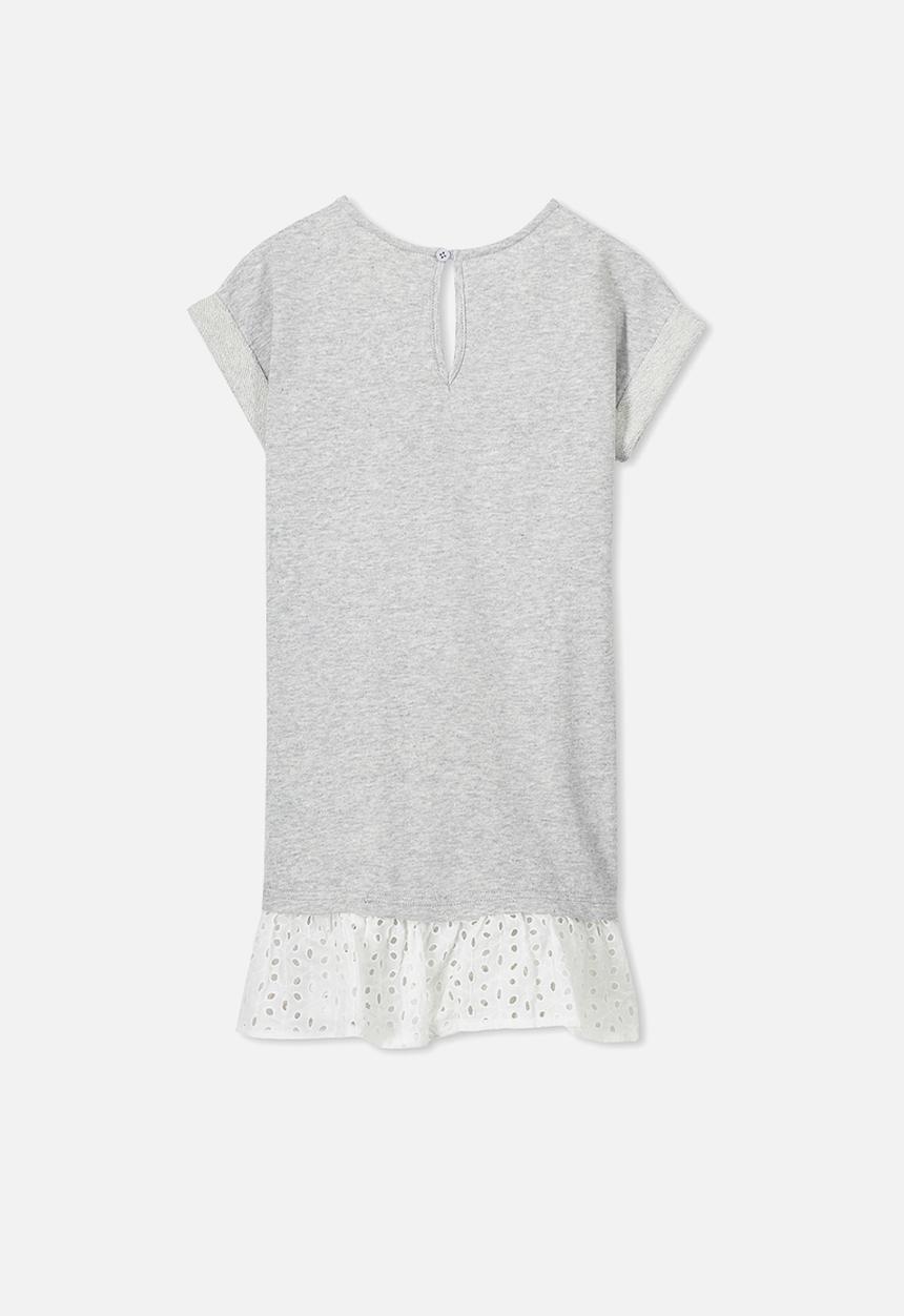 Cotton On - Sallianne short sleeve dress - grey 