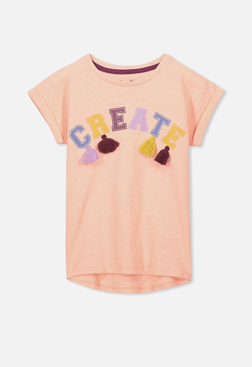 Cotton On - Anna short sleeve tee - peach 