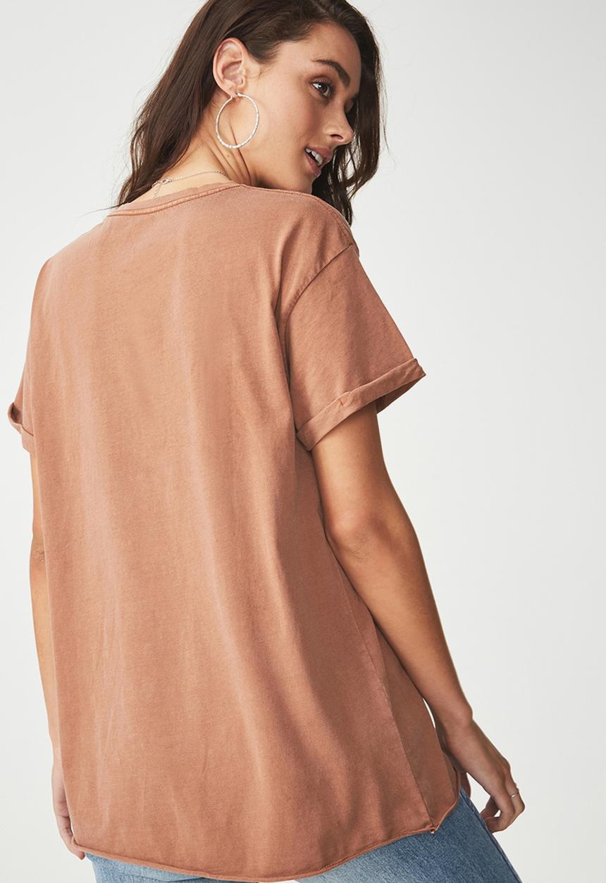 Cotton On - Boyfriend pocket tee - tan 