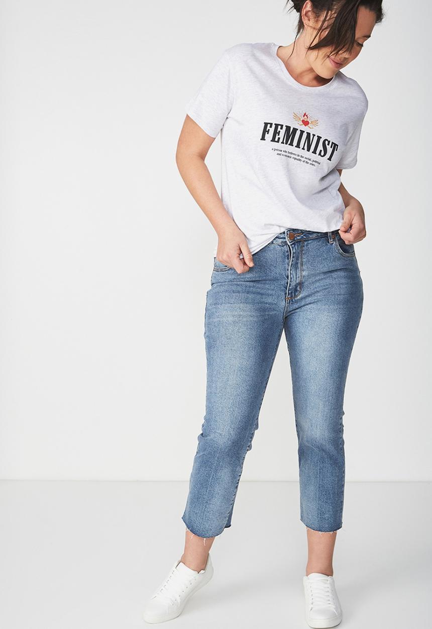 Cotton On - Tbar foxx T-shirt - grey 