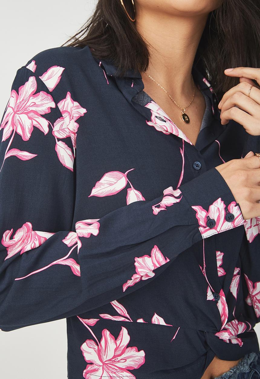 Cotton On - Twist front blouse - navy
