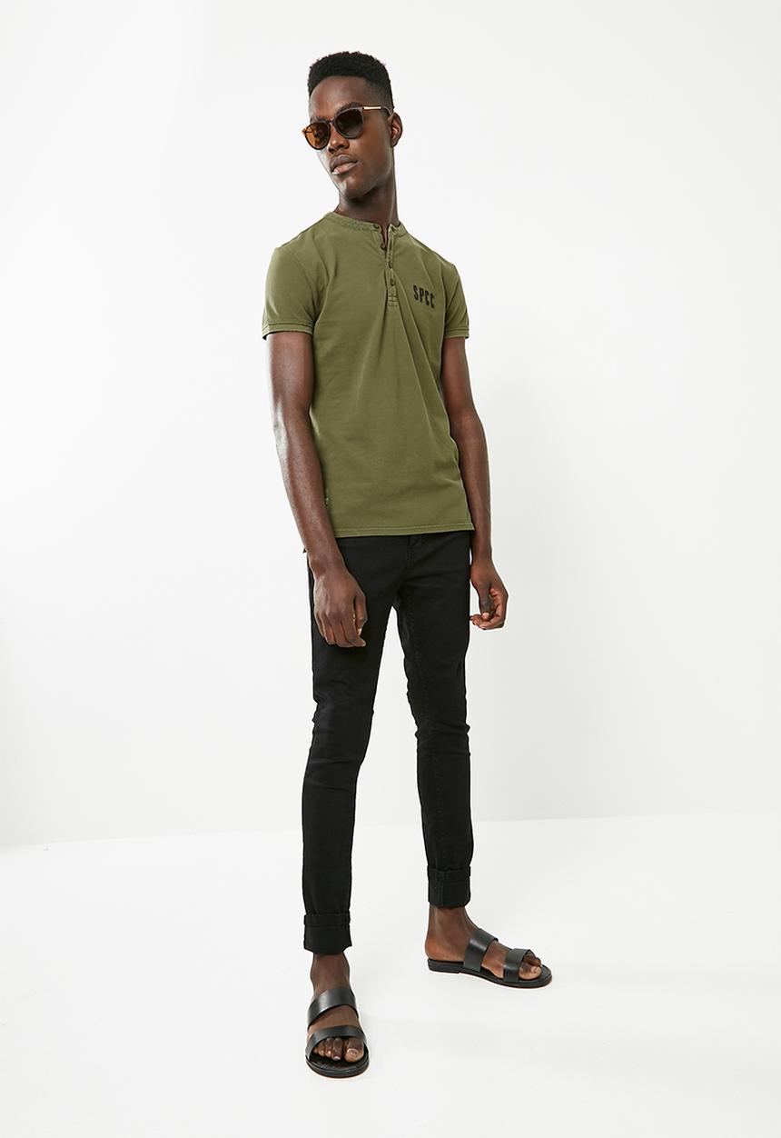 S.P.C.C - Overdyed pique golfer - green 