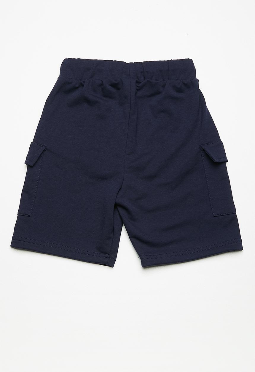 Superbalist - Draw cord utility shorts - navy