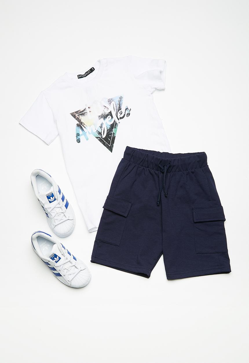 Superbalist - Draw cord utility shorts - navy