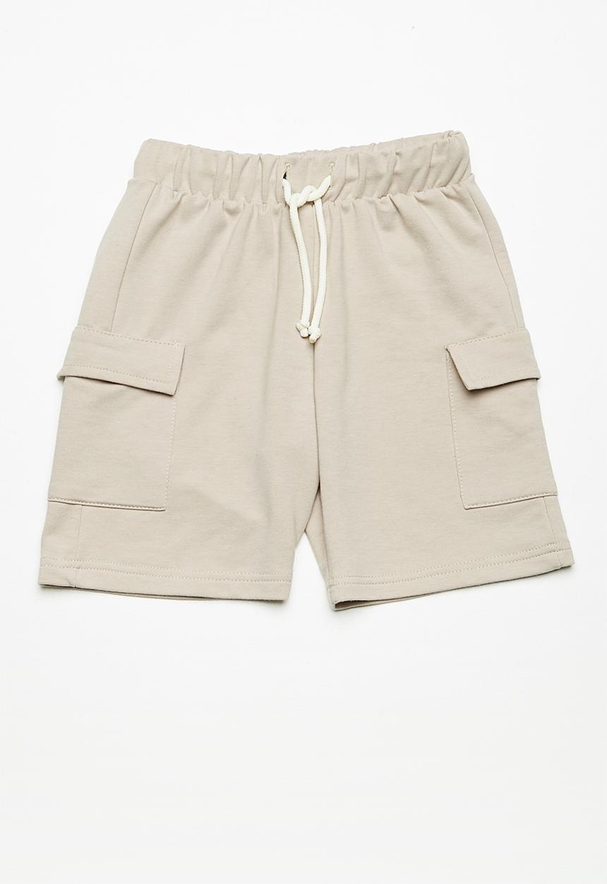 Superbalist - Draw cord utility shorts - beige 