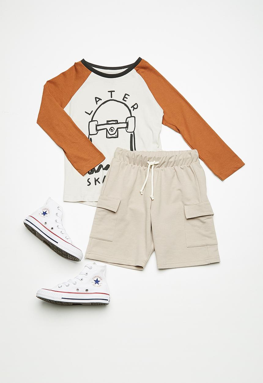 Superbalist - Draw cord utility shorts - beige 