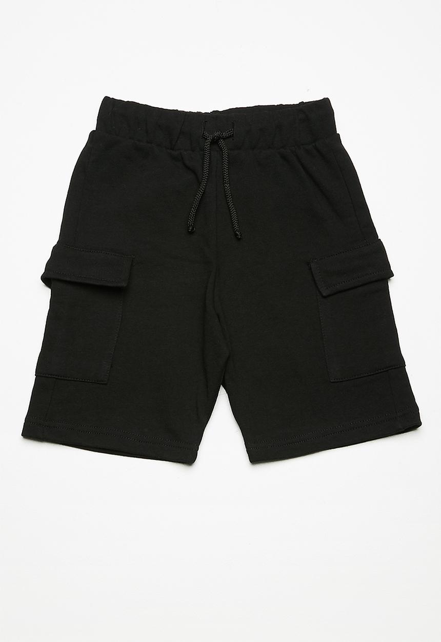 Superbalist - Draw cord utility shorts - black