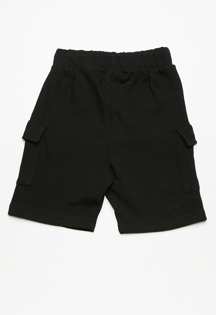 Superbalist - Draw cord utility shorts - black