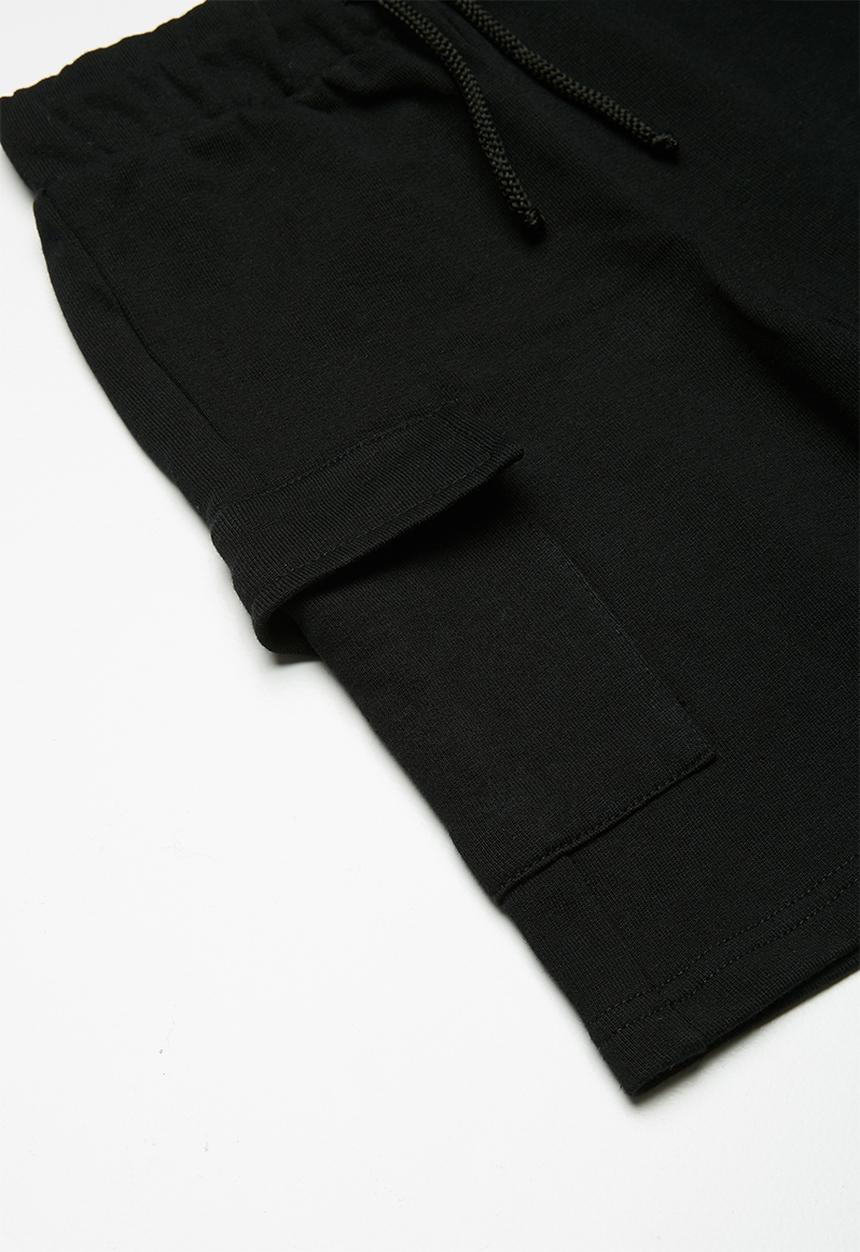 Superbalist - Draw cord utility shorts - black
