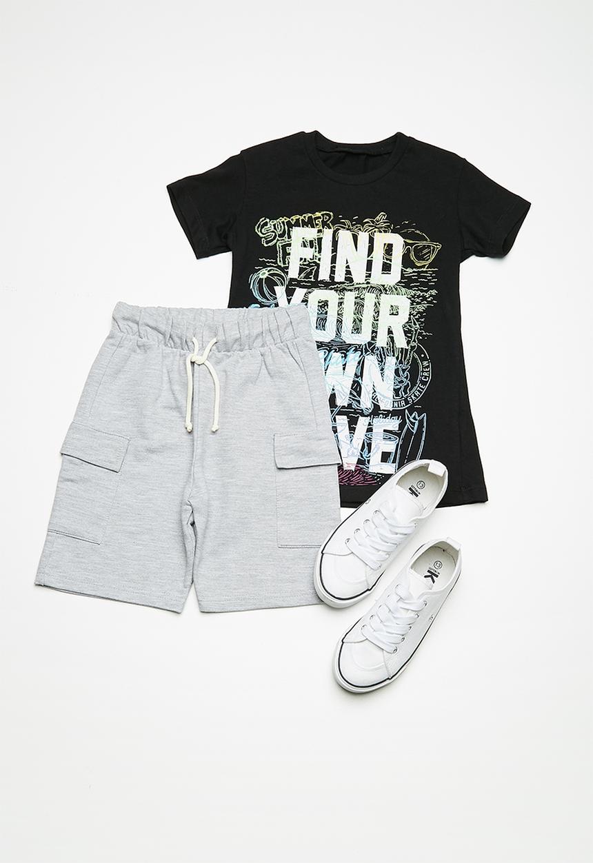 Superbalist - Draw cord utility shorts - grey 