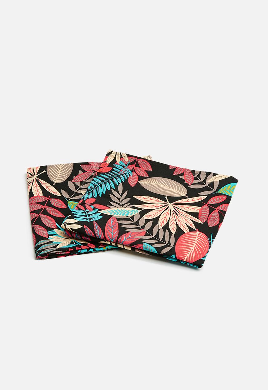 Grey Gardens - Moon island napkin set of 2 - multi