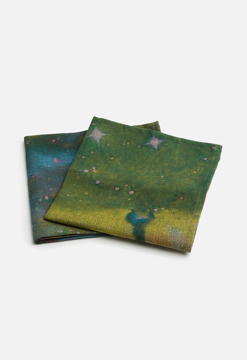 Grey Gardens - Galaxy napkin set of 2 - multi