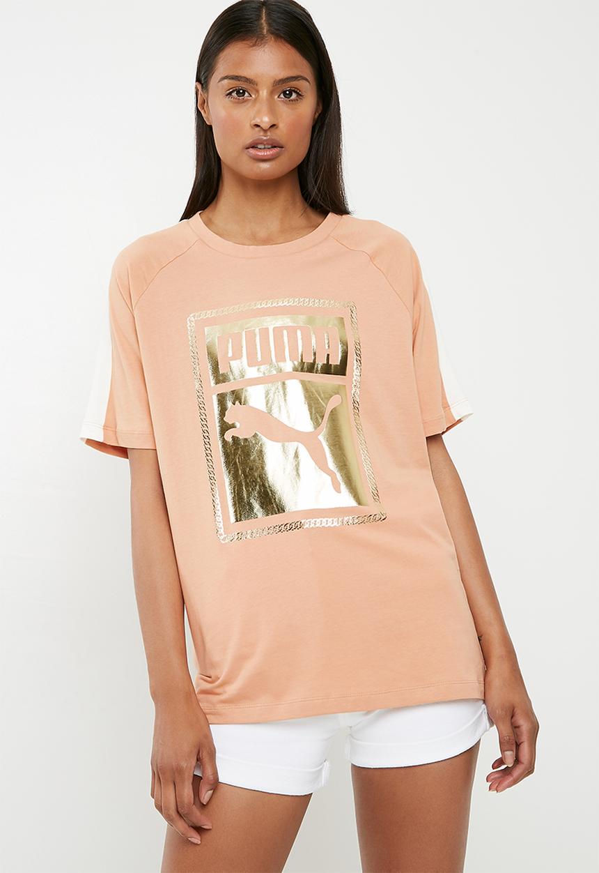 PUMA - T7 chains tee - tan 