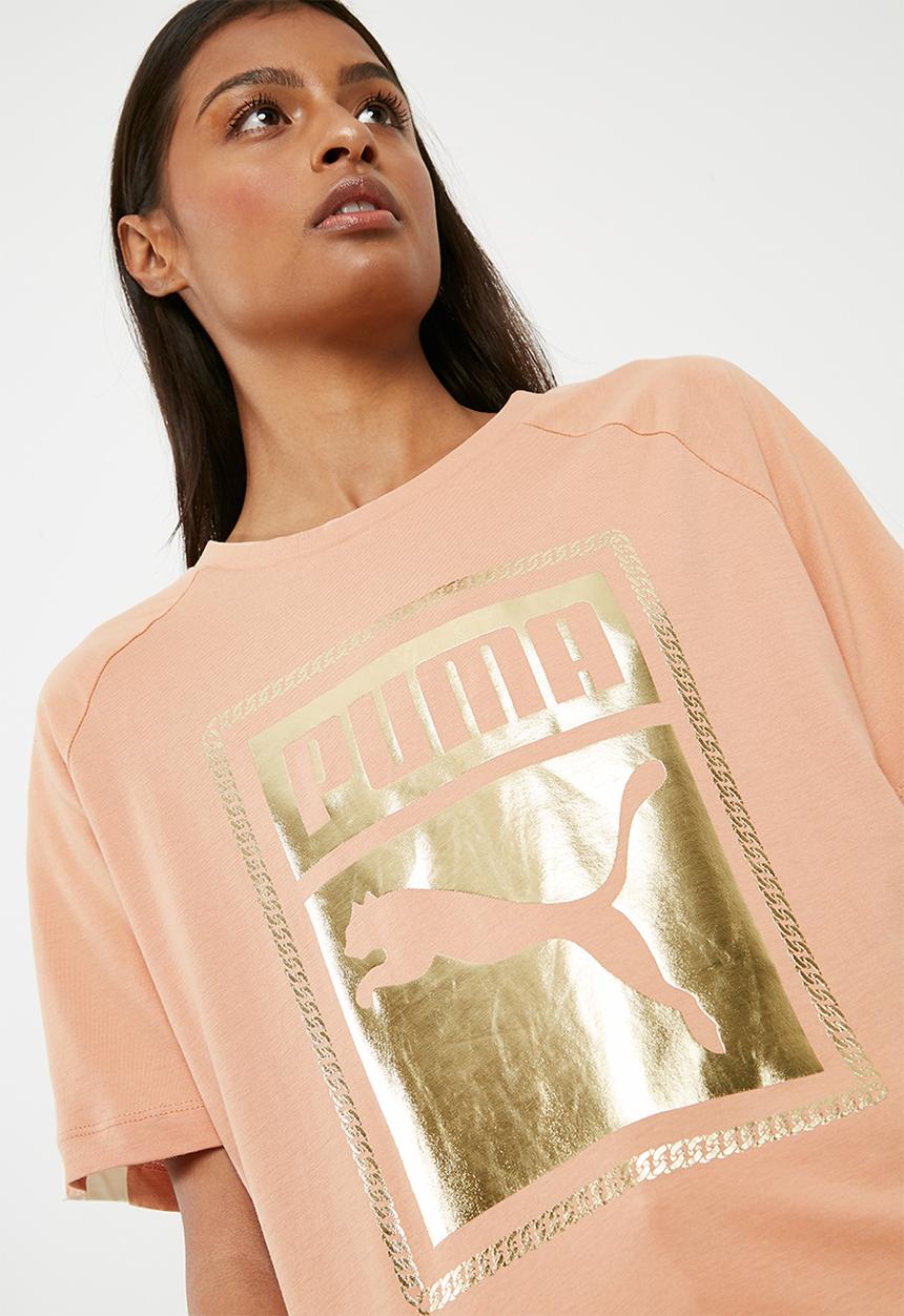 PUMA - T7 chains tee - tan 