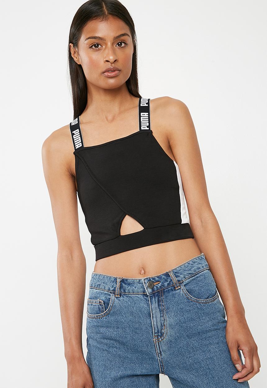 PUMA - Archive crop top Puma - black