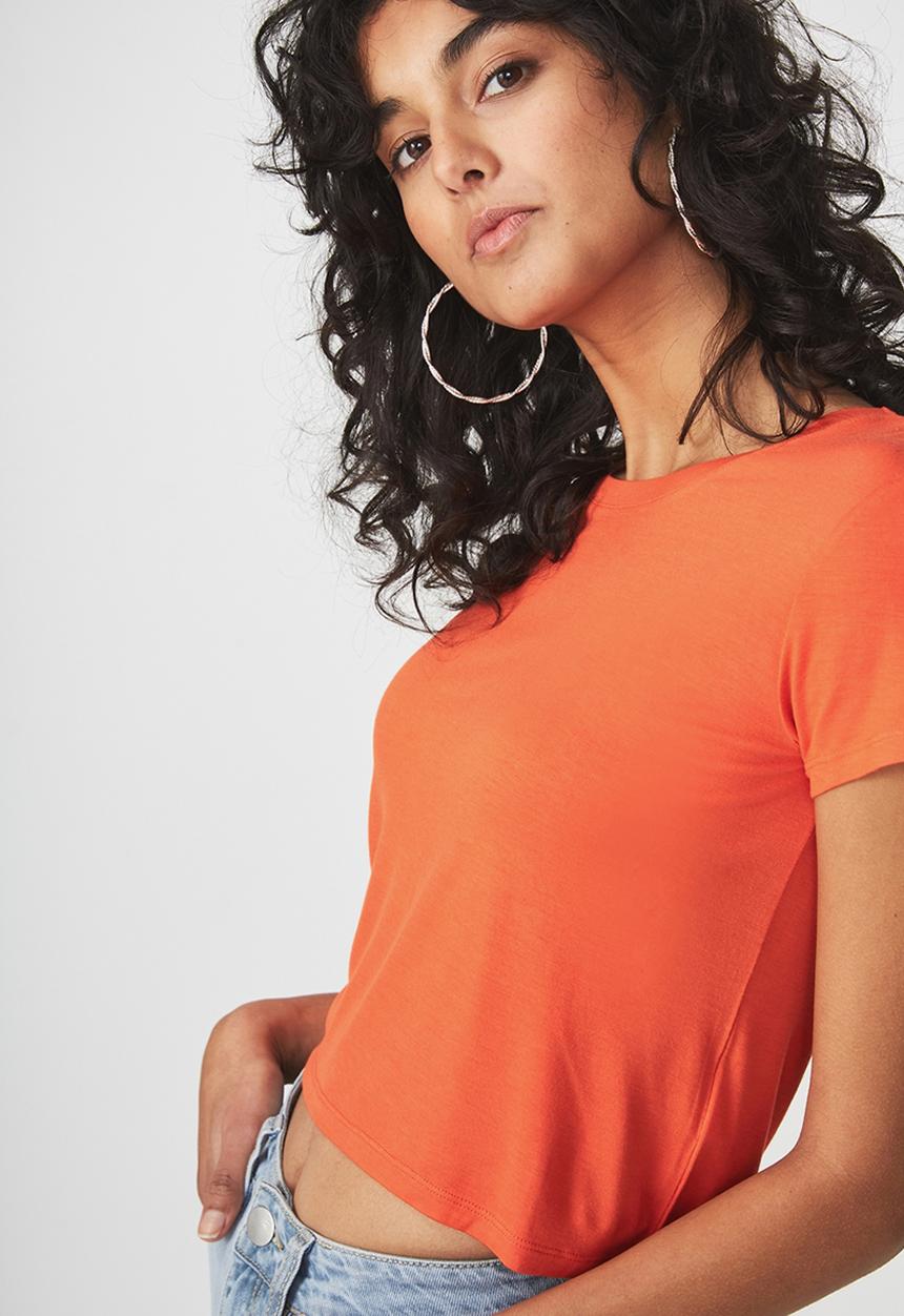 Cotton On - The baby tee - orange
