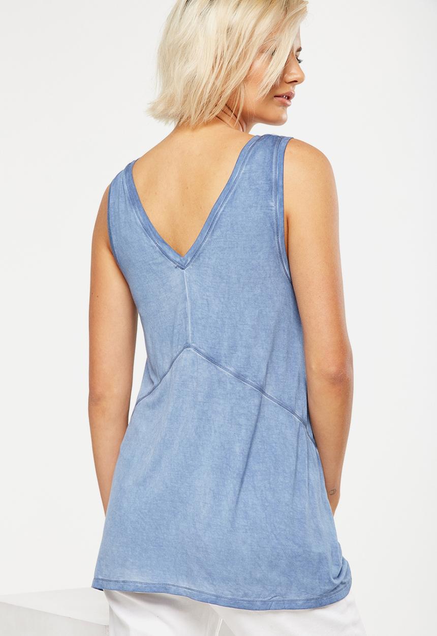 Cotton On - Laura detail tank - blue