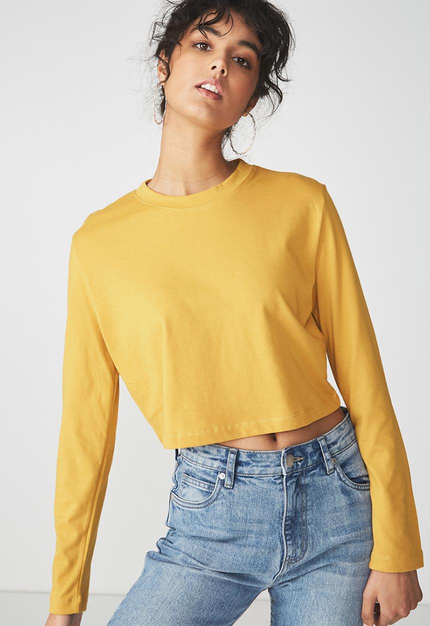 Cotton On - The urban long sleeve top - yellow