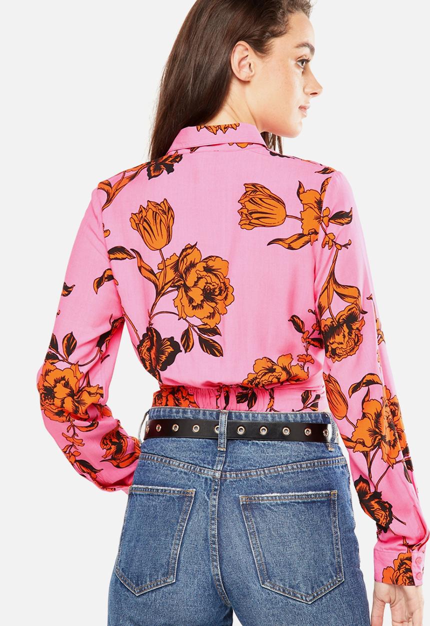 Cotton On - Twist front blouse - pink