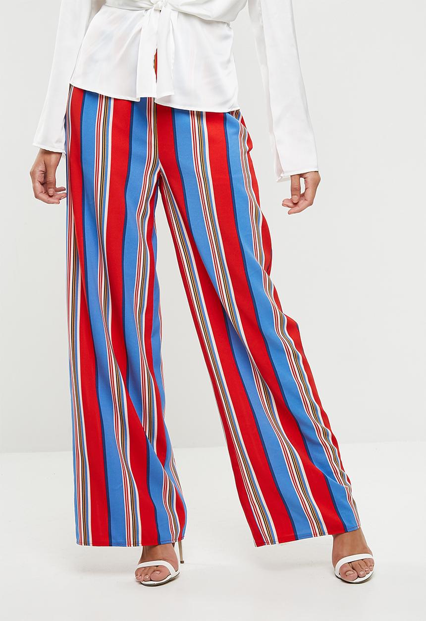 Missguided - Multi coloured striped wide leg trousers - multi 
