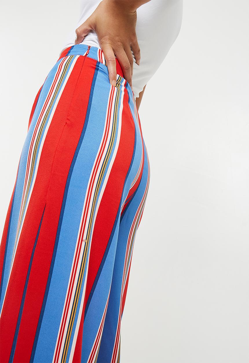 Missguided - Multi coloured striped wide leg trousers - multi 