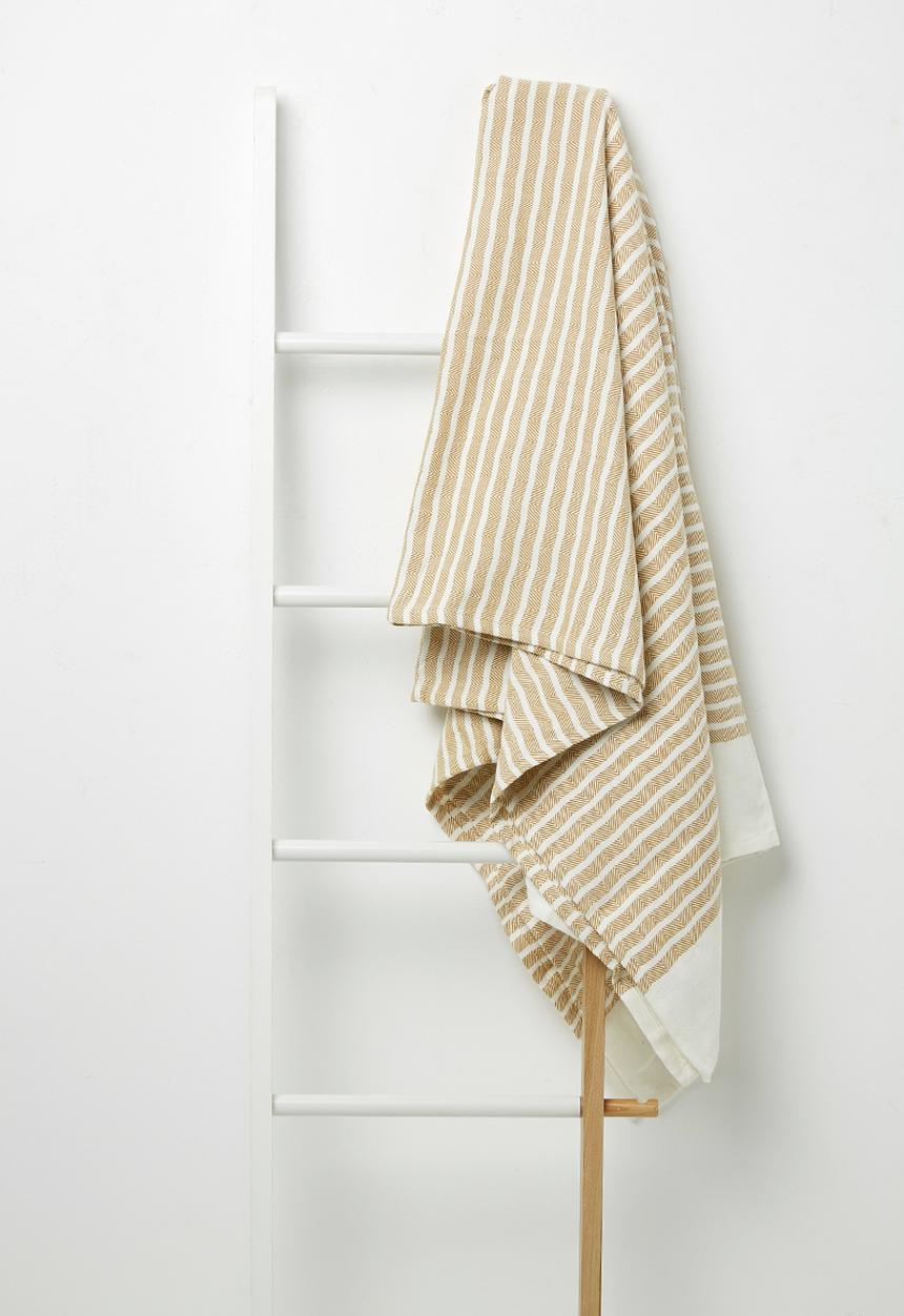 Hertex Haus - Laguna towel - star fish mustard