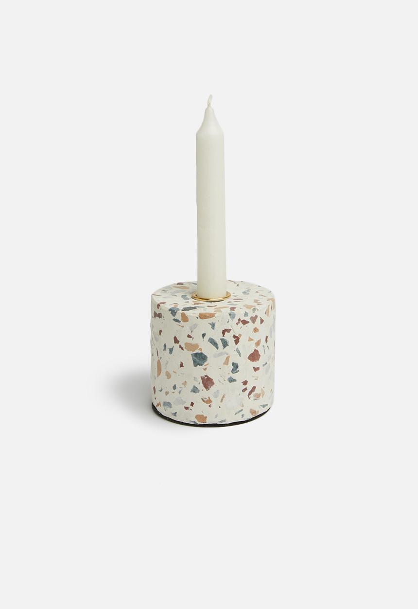 Present Time - Terrazzo candle holder - multi
