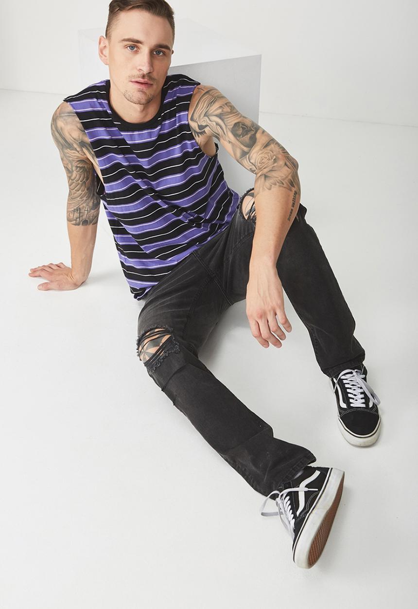Cotton On - Tbar muscle tee - multi 