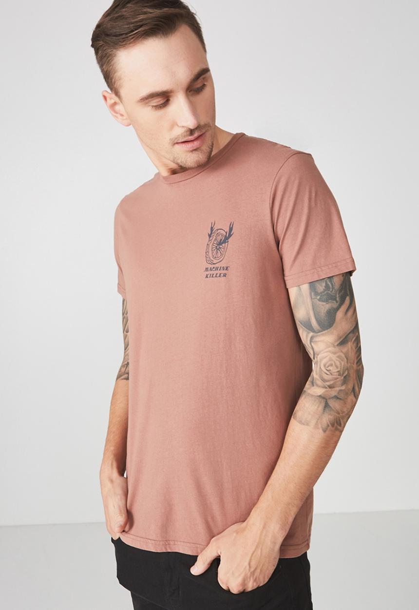 Cotton On - Tbar tee - brown