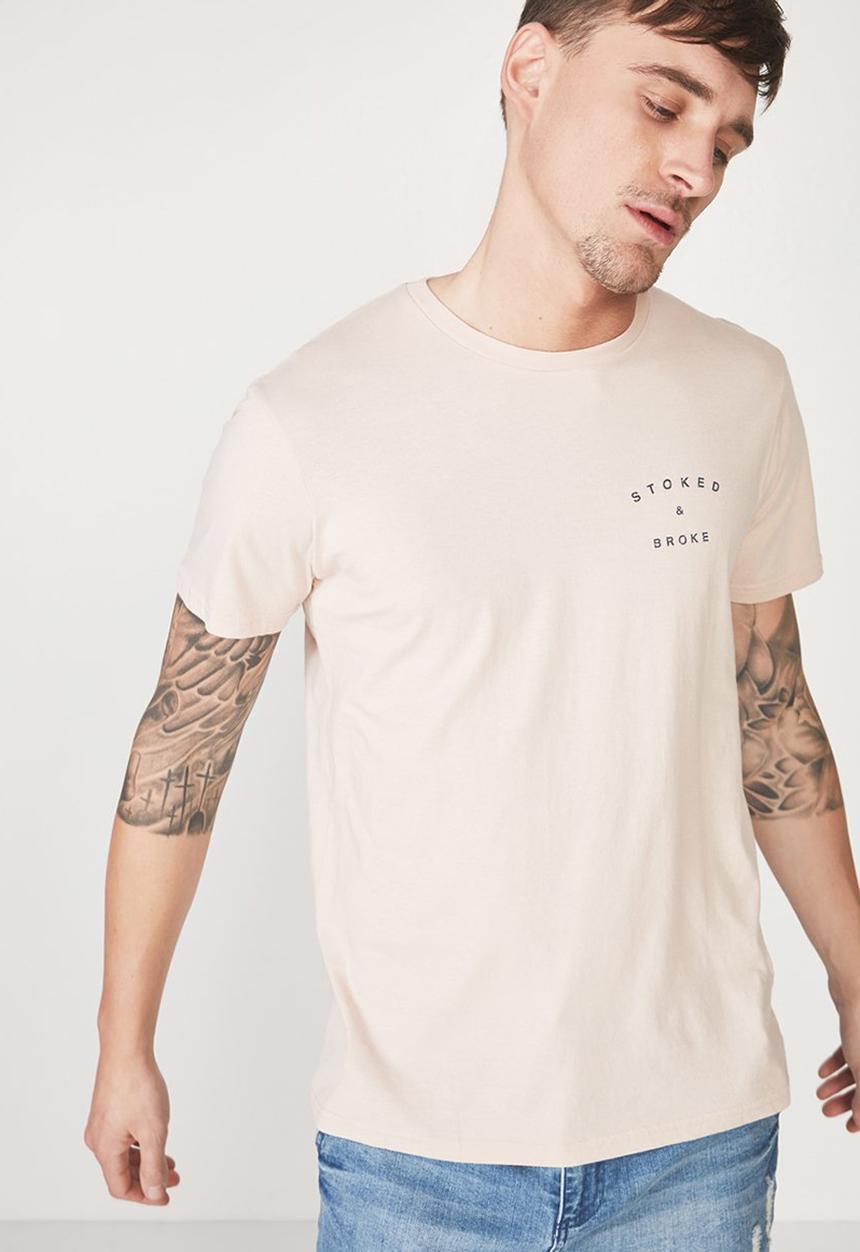 Cotton On - Tbar short sleeve tee - beige