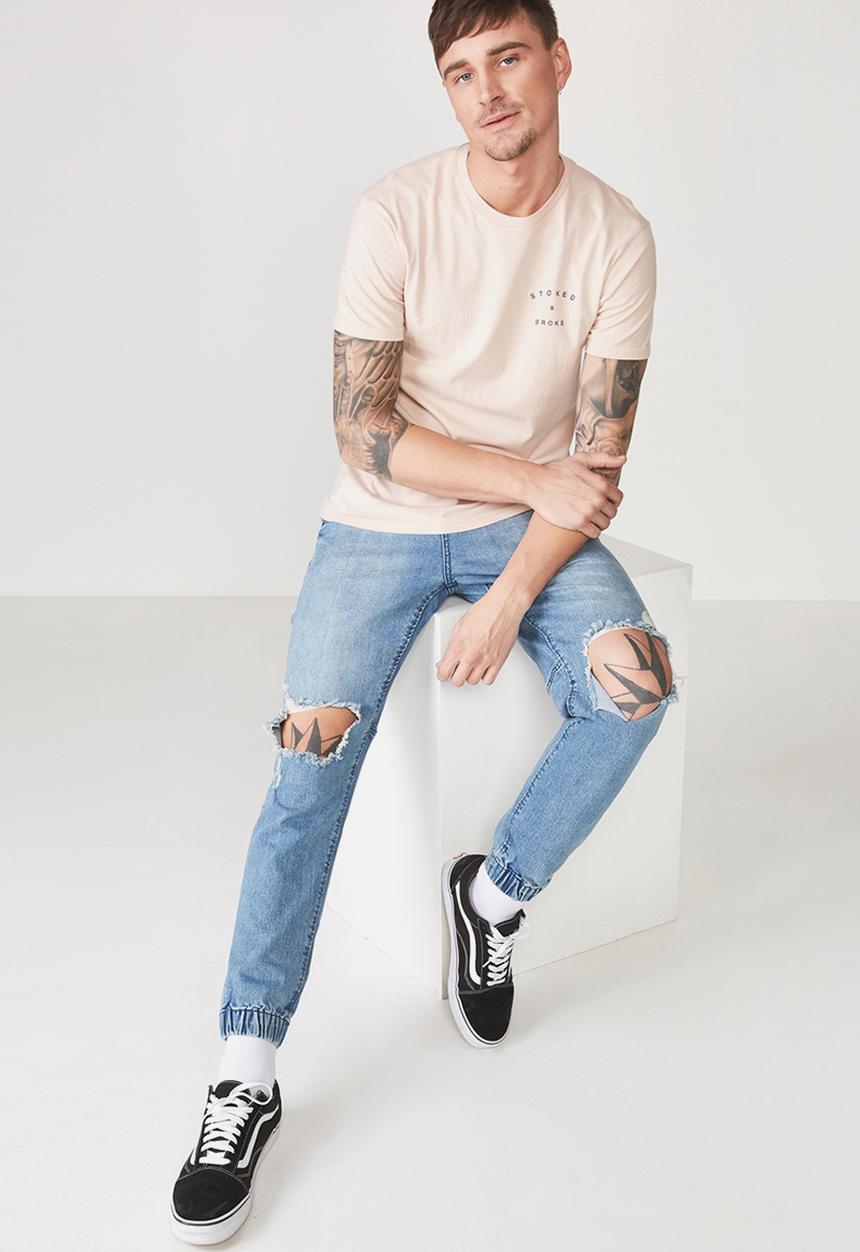 Cotton On - Tbar short sleeve tee - beige