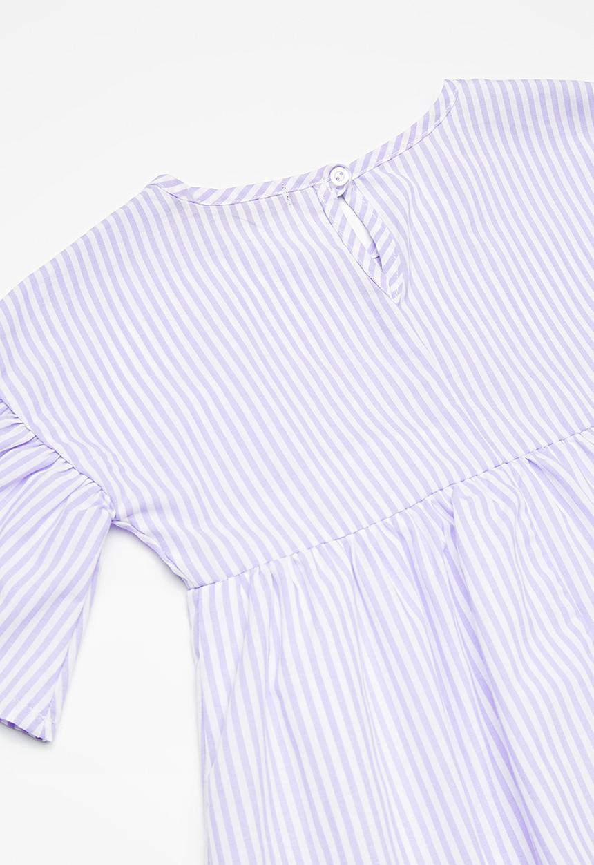 Superbalist - Fluted sleeve dress - purple & white 